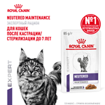 Royal Canin Neutered Maintenance Ньютрид Мейнтаненс Корм влажный для взрослых котов и кошек с момента стерилизации до 7 лет соус 85г