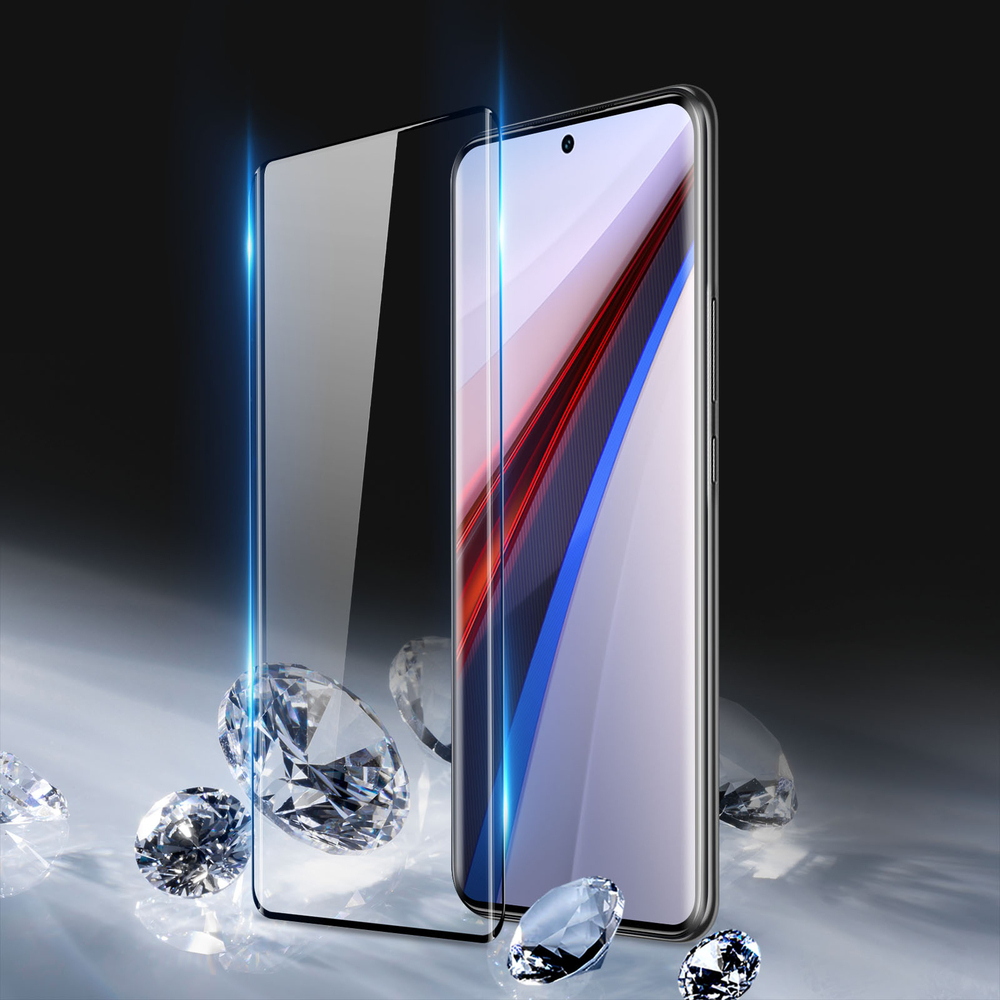 Защитное стекло с закругленными рамками для IQOO 12 Pro, от Dux Ducis серия 9D Full Screen Glass