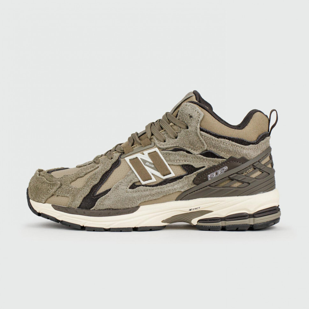 кроссовки New Balance 1906D Mid Olive / White Suede Winter
