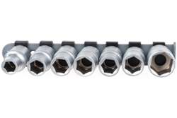 Набор головок шестигранных (7 пр; 10-19 мм; 1/2") СЕРВИС КЛЮЧ 77555