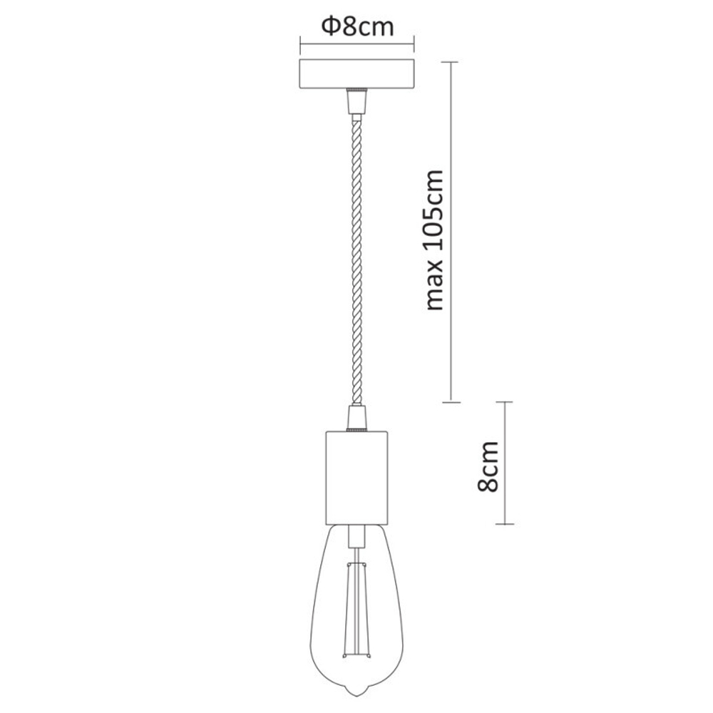 Подвесной светильник ARTE Lamp A9184SP-1BK