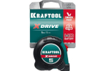 Рулетка 5м / 19мм строительная измерительная KRAFTOOL X-Drive рулетка с ударостойким обрезиненным корпусом