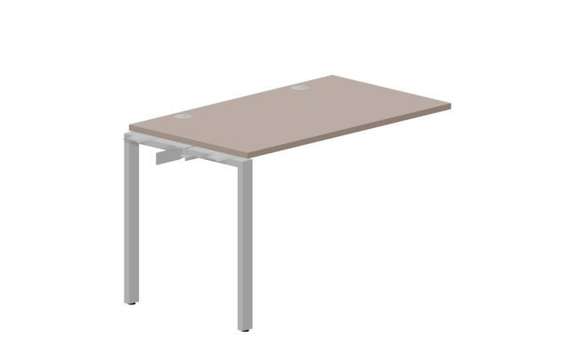 стол Strike 1180х680х750мм (2 громмета) - приставной элемент
