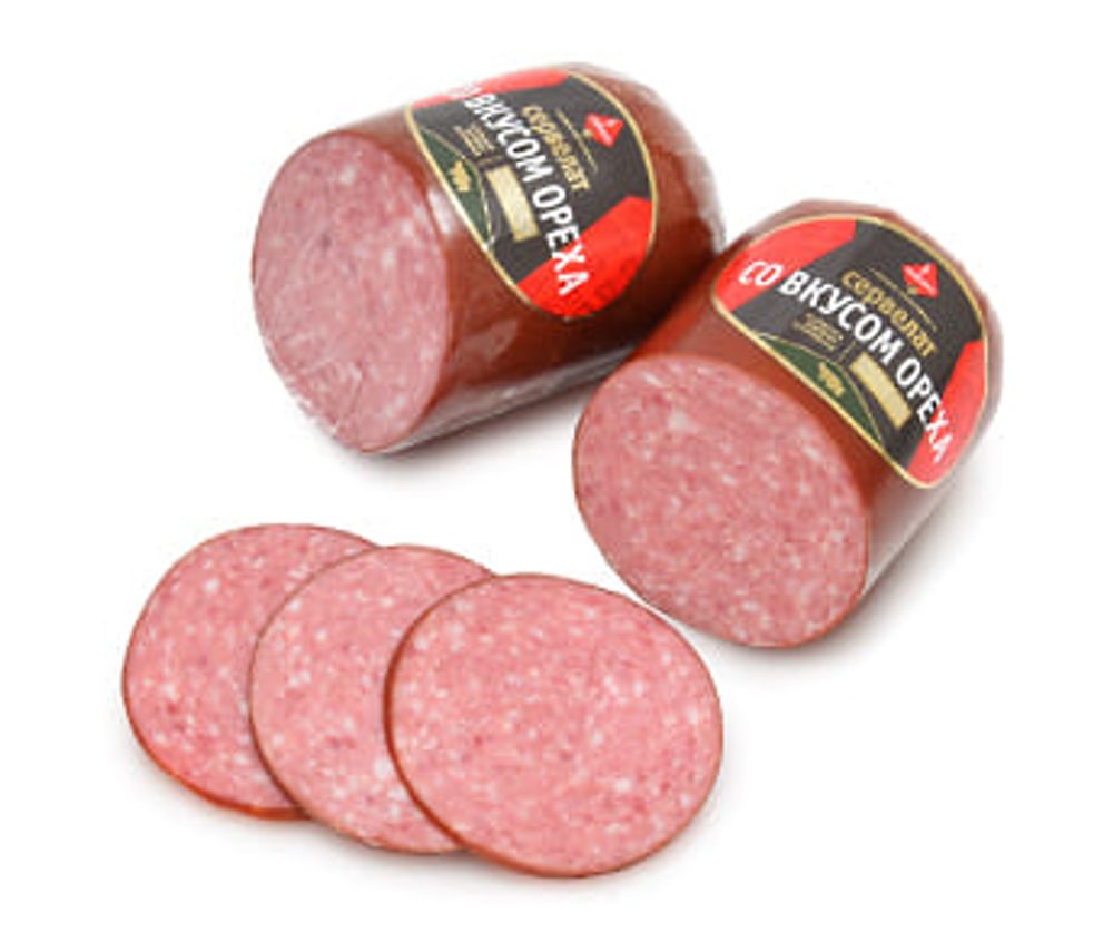 "Сервелат со вкусом ореха" варено-копченый Пикант - купить не дорого с доставкой по Москве