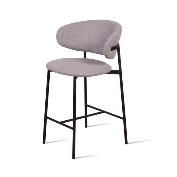 Полубарный стул Adele, серая рогожка