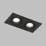 DK3022-BK Встраиваемый светильник, IP 20, 10 Вт, GU5.3, LED, черный, пластик