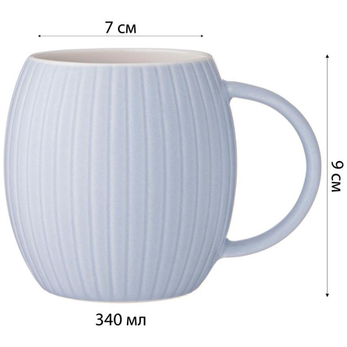 Кружка Lefard "Coffemania" 340мл голубая