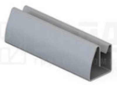 Профиль горизонтальный под стекло и зеркало 4*530 мм, Металлик серебристый