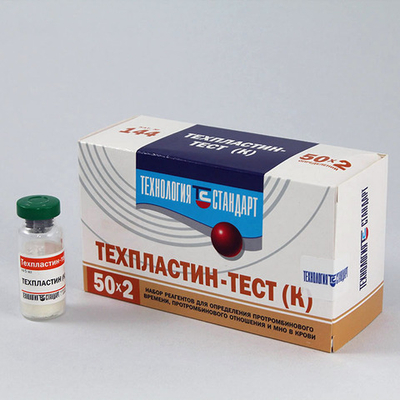 Техпластин-тест (К) протр.вр.в кап.крови (тромбопластин-Са), Технология-Стандарт, (144), 50опр., уп.