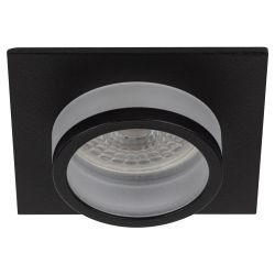 Встраиваемый светильник алюминиевый ЭРА KL88 BK MR16/GU5.3 черный | Алюминиевые встраиваемые светильники