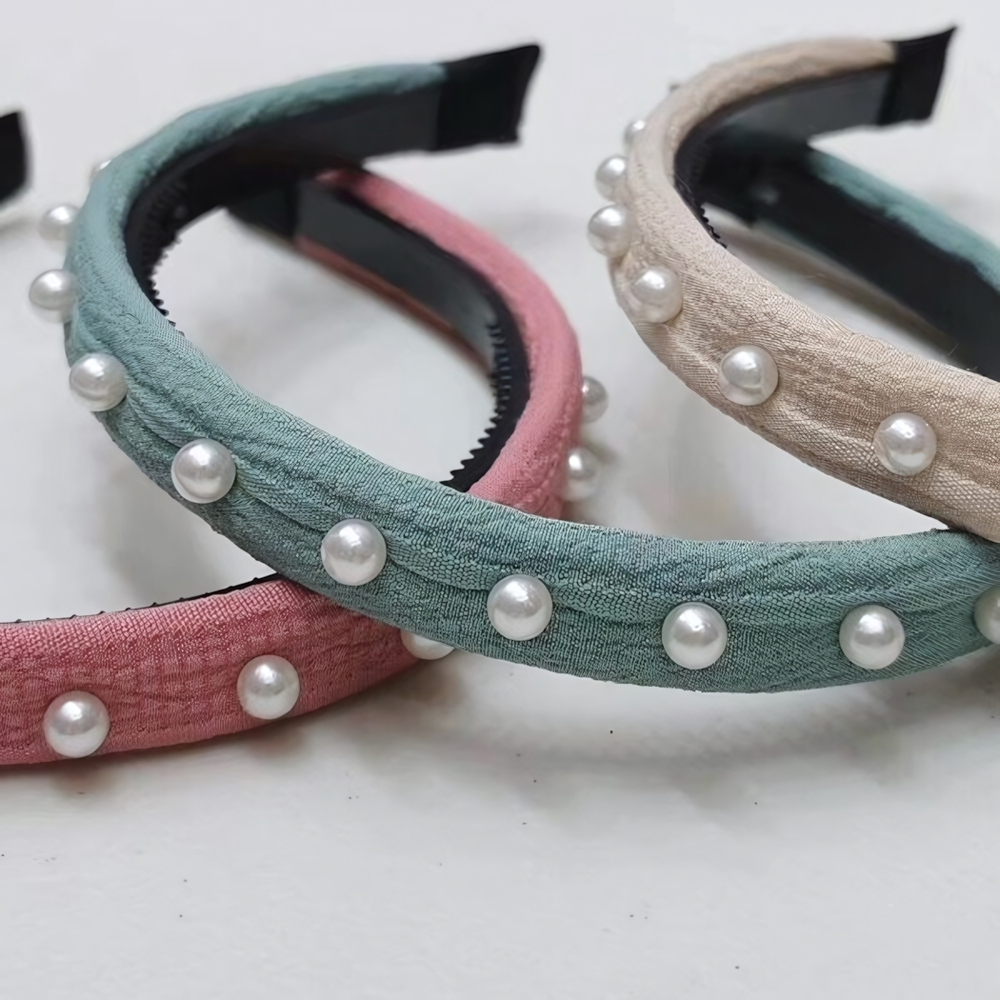 Ободок для волос «МАРЦИПАН», шанти, ширина 1см, микс 6 цветов ( в пакете с подвесом)