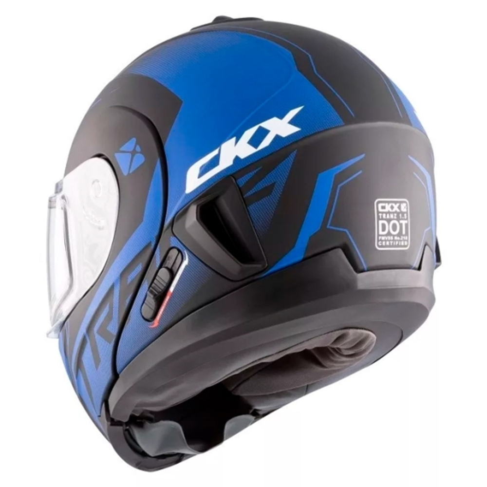 Шлем CKX TRANZ 1,5 Ams DL+EDL Caliber Matt blue S