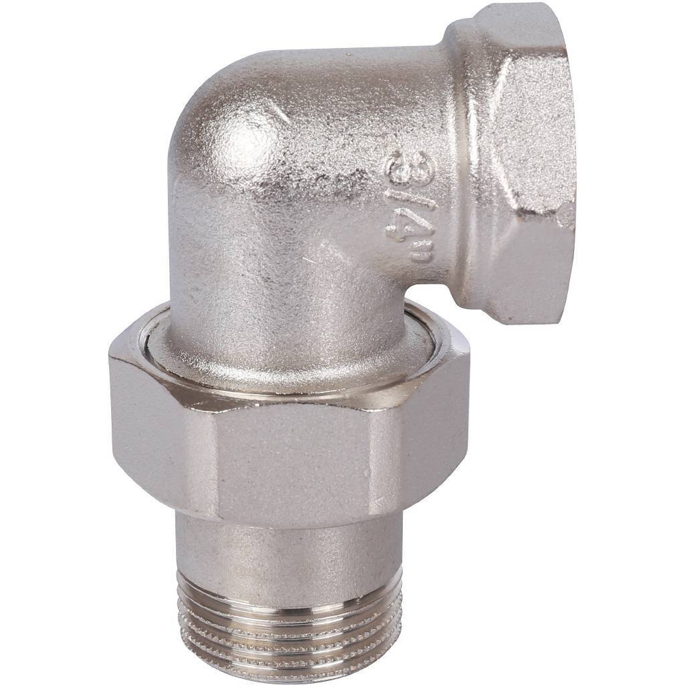 Американка STOUT никелированная угловая 3/4" ВР/НР O-Ring уплотнение