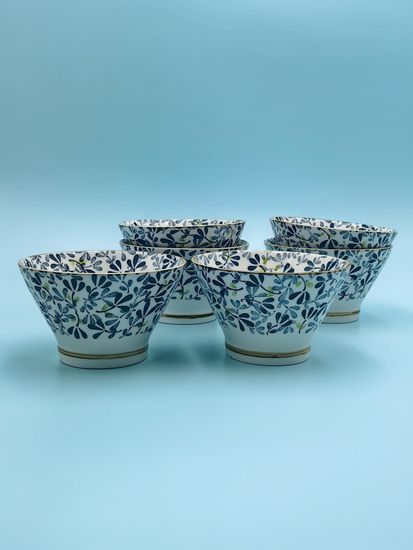 Салатник 12,5х7,5 см. "Япония" синий декор