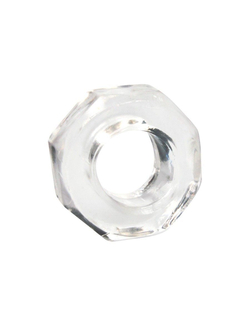 Прозрачное эрекционное кольцо в форме гайки