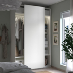 Шкаф-купе PAX HASVIC IKEA комбинация с 2 полками (белый)  190*50*240