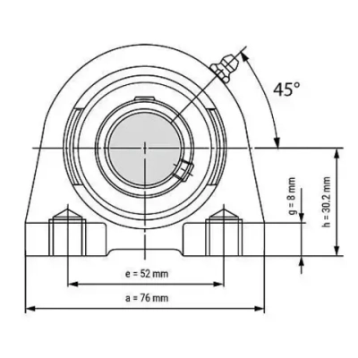 Подшипниковый узел UCPA204 TECHNIX (d20)