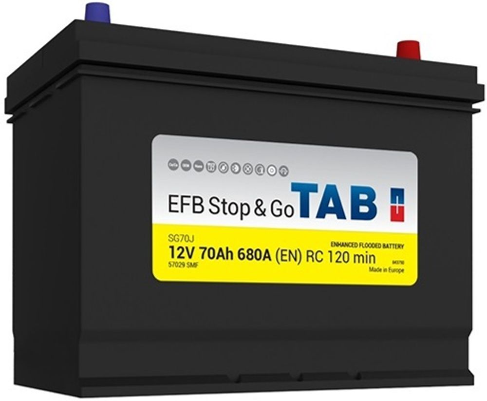 TAB POLAR JIS EFB Stop&amp;Go 6CT- 70 аккумулятор