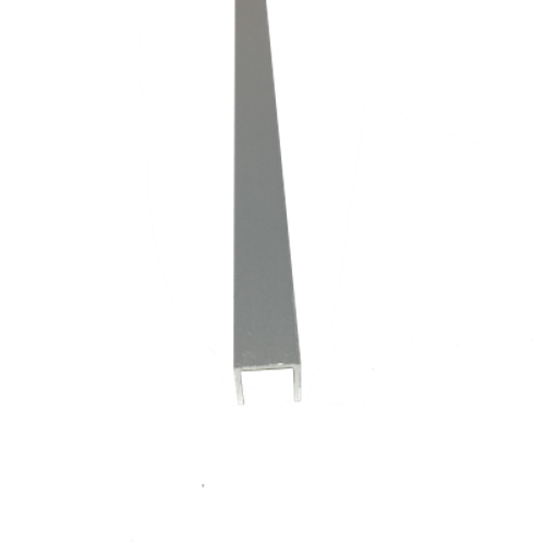 Фриз  8*8мм "DO-1" 2.7м Серебро мат. П-обр. д/плитки анод. алюм.