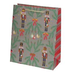 GAEM Пакет подарочный M (бумага 210г/м2, блок 12шт), L26 W12 H32 см, 4в.