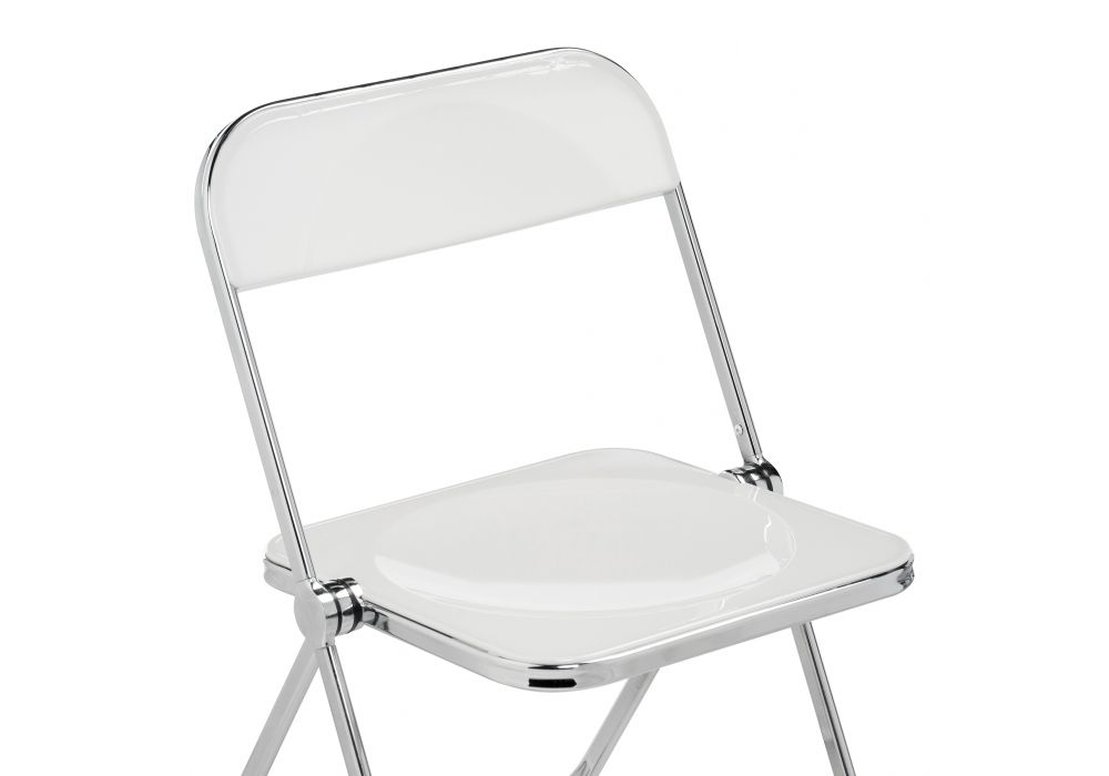 Пластиковый стул Fold складной white / chrome