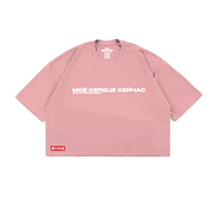 Футболка “СЕРДЦЕ” CROPTOP розовая