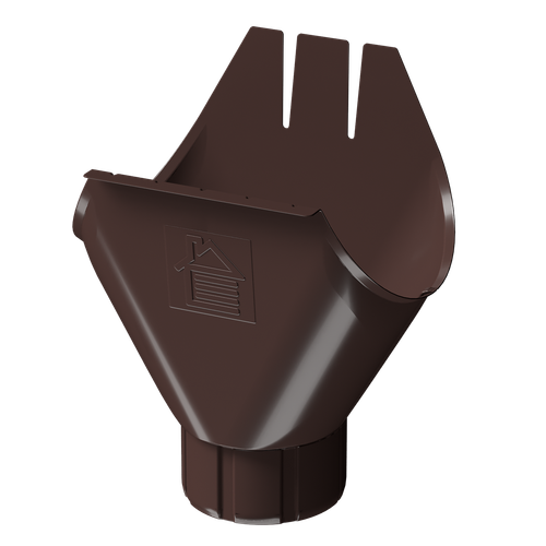 Docke STAL PREMIUM Воронка желоба 125/90 (Шоколад 8019)