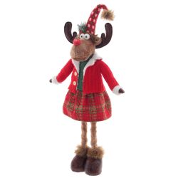 GAEM Игрушка набивная "Олень" (телескоп ноги), L29 W17 H98/48 см, 2в.