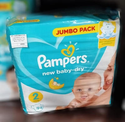 ПАМПЕРСЫ АКТИВ Бейби Джамбо Нью Мини  4-8кг 94шт