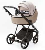 Детская коляска Adamex Blanc 3 в 1 BL-PS140 LUX (СВ. БЕЖ. + БЕЖ. КОЖА)