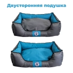 Лежанка для средней собаки разборная размер L бирюзовая Царь-лежанка Lapalandia