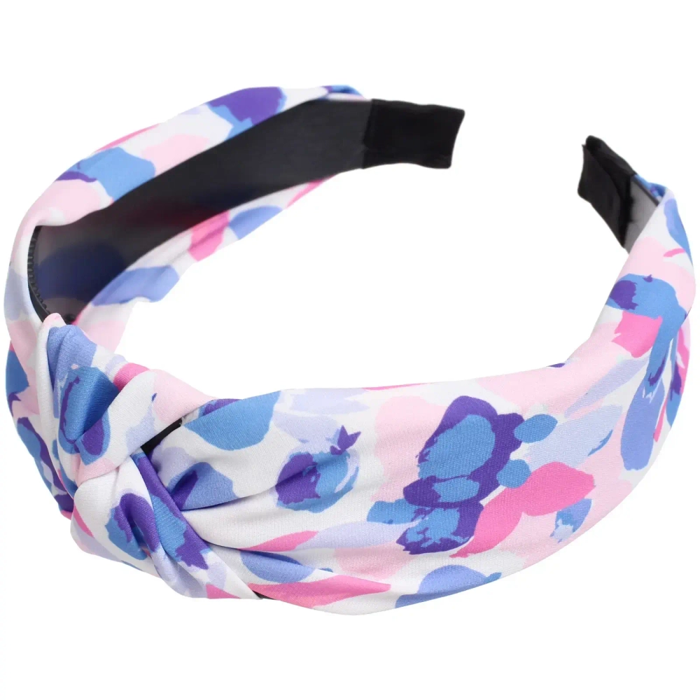 Ободок для волос «ЛАФАНТАЛЬ», принт романтика, ширина 4см, микс 4 цвета (стикер на внутр. часть)