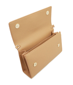 кожаная сумка-мессенджер Patrizia Pepe - бежевый(8B0069 L001)