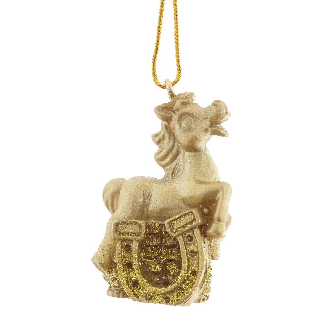 GAEM Фигурка декоративная подвесная "Лошадка", L3 W1,5 H4 см, 3в.