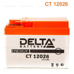 Аккумулятор Delta CT 12026 (12V / 2.5Ah) [YTR4A-BS]