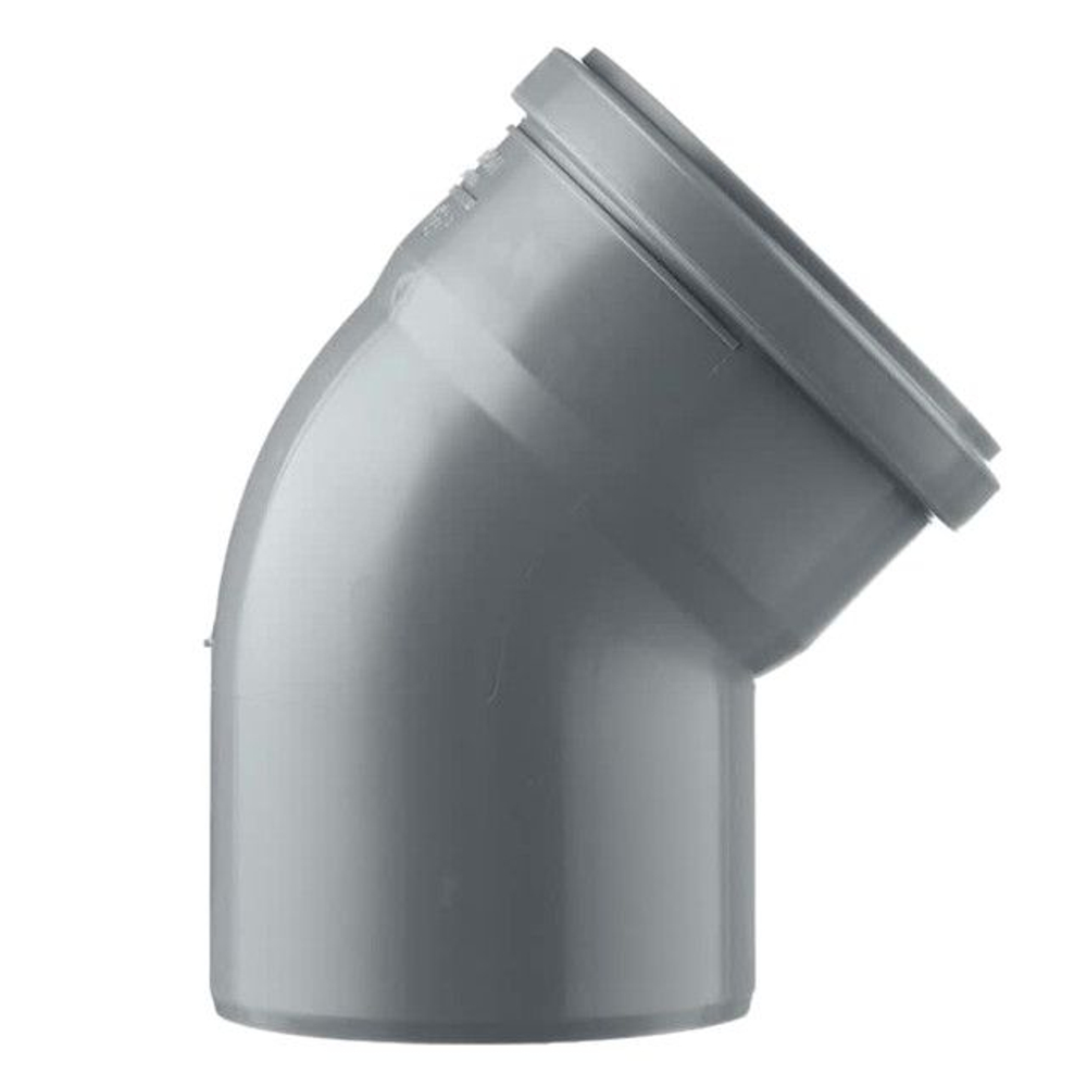 Отвод для внутренней канализации Lammin d50мм/45°