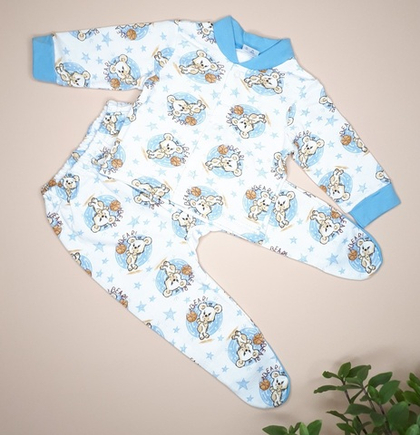 Комплект Мишка с мячиком (голубой)