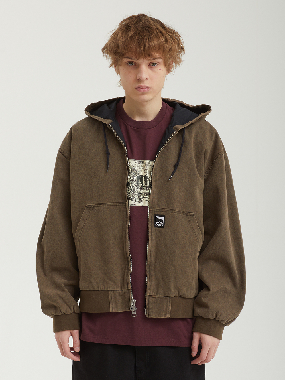 Мужская Куртка Obey Glen Zip Up