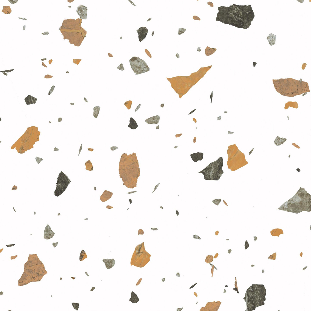 Керамогранит, Arcadia Ceramica, TERAZZO BLANCO, 600x600 мм, матовая с глянцевым эффектом