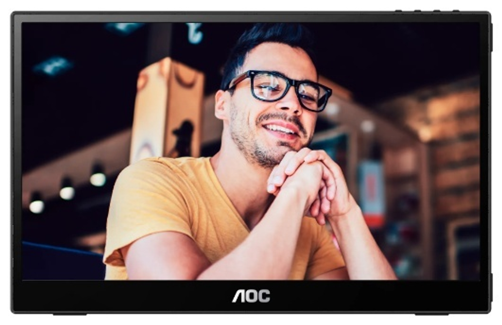 Монитор 15.6&#34; AOC 16T3EA черный