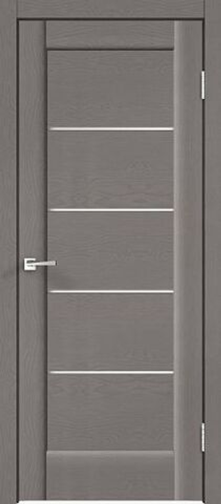 Межкомнатная дверь Velldoris Premier 1 Soft-touch PO Лакобель белое Ясень грей