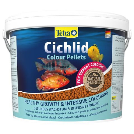 Tetra Cichlid Colour корм для всех видов цихлид для улучшения окраса ведро 10 л