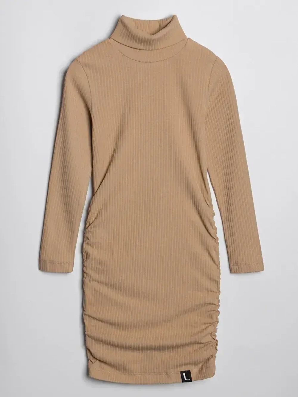 Платье-водолазка для девочки обтягивающее на осень