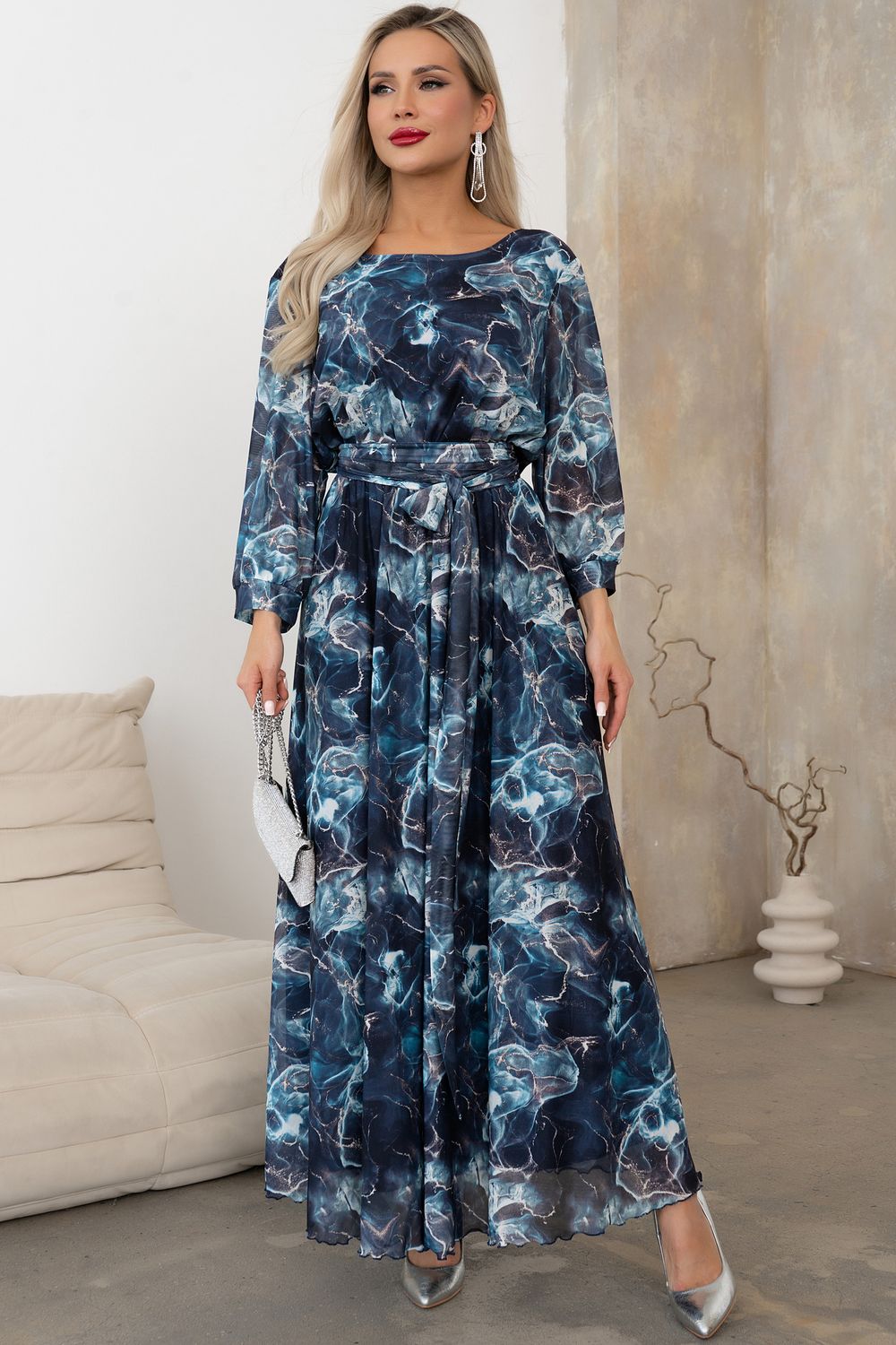 Платье Рафаэлла (синий) Р11-1233/4 Nikol