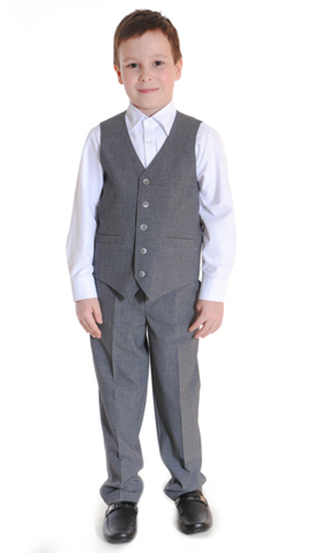 Жилет школьный для полных мальчиков 7-10 лет Fleur de Vie