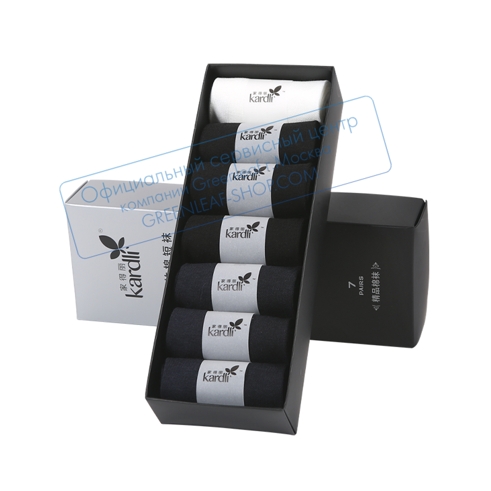 Носки бамбуковые мужские iLiFE, 7 пар, Greenleaf