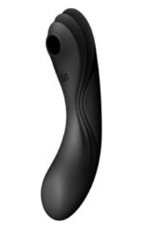Черный вакуум-волновой вибростимулятор Satisfyer Curvy Trinity 4