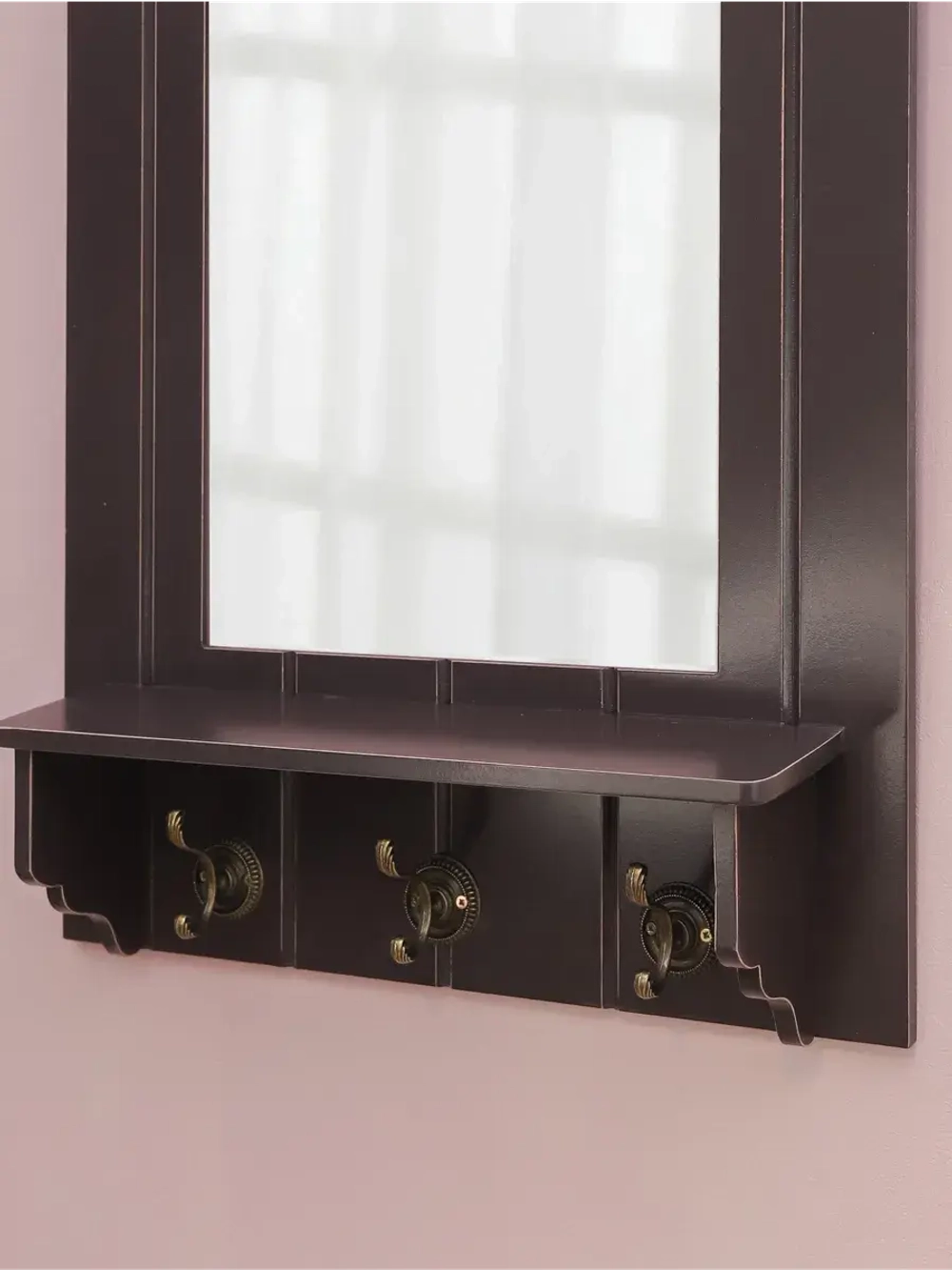 Зеркало настенное с полкой "Прованс"