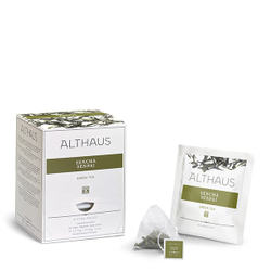 Чай зеленый Althaus Sencha Senpai в пирамидках, 15 шт