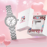 Zgo Sanrio Co branded Quartz Movement Alloy Strap Watch Women"s Watch Mother of Pearl Color Watch Dial